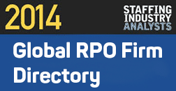 Top RPO company, Hire Velocity, is listed in the Staffing Industry Analysts’ 2014 Global RPO Directory.